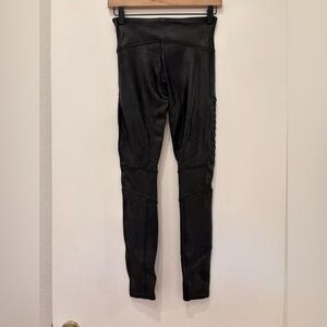 SPANX Black Faux Leather Leggings